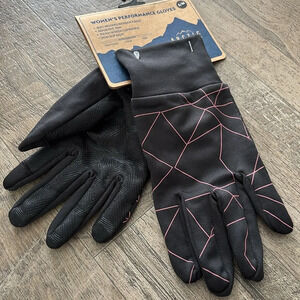 Arctic Barrier Touchscreen compatible gloves, reflective trim,nonslip palm